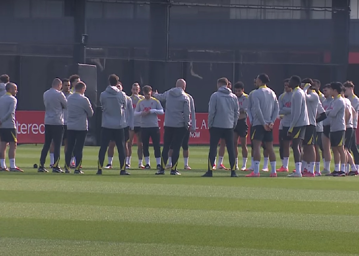 Cody Gakpo trained with Liverpool ahead of their Champions League clash against PSG