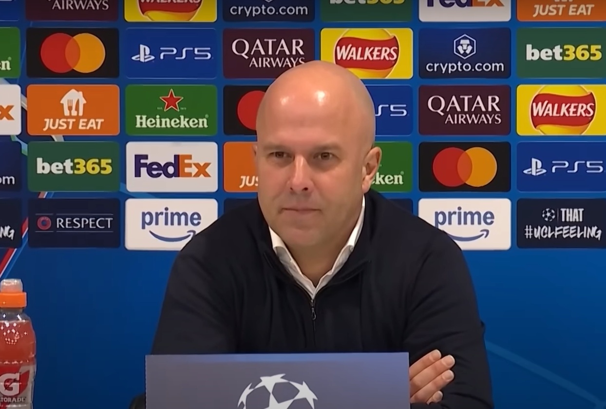 Arne Slot was proud of how his Liverpool team performed in the Champions League