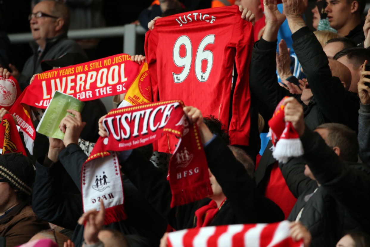 'You'll Never Walk Alone' is sung at the annual Hillsborough memorial service at Anfield
