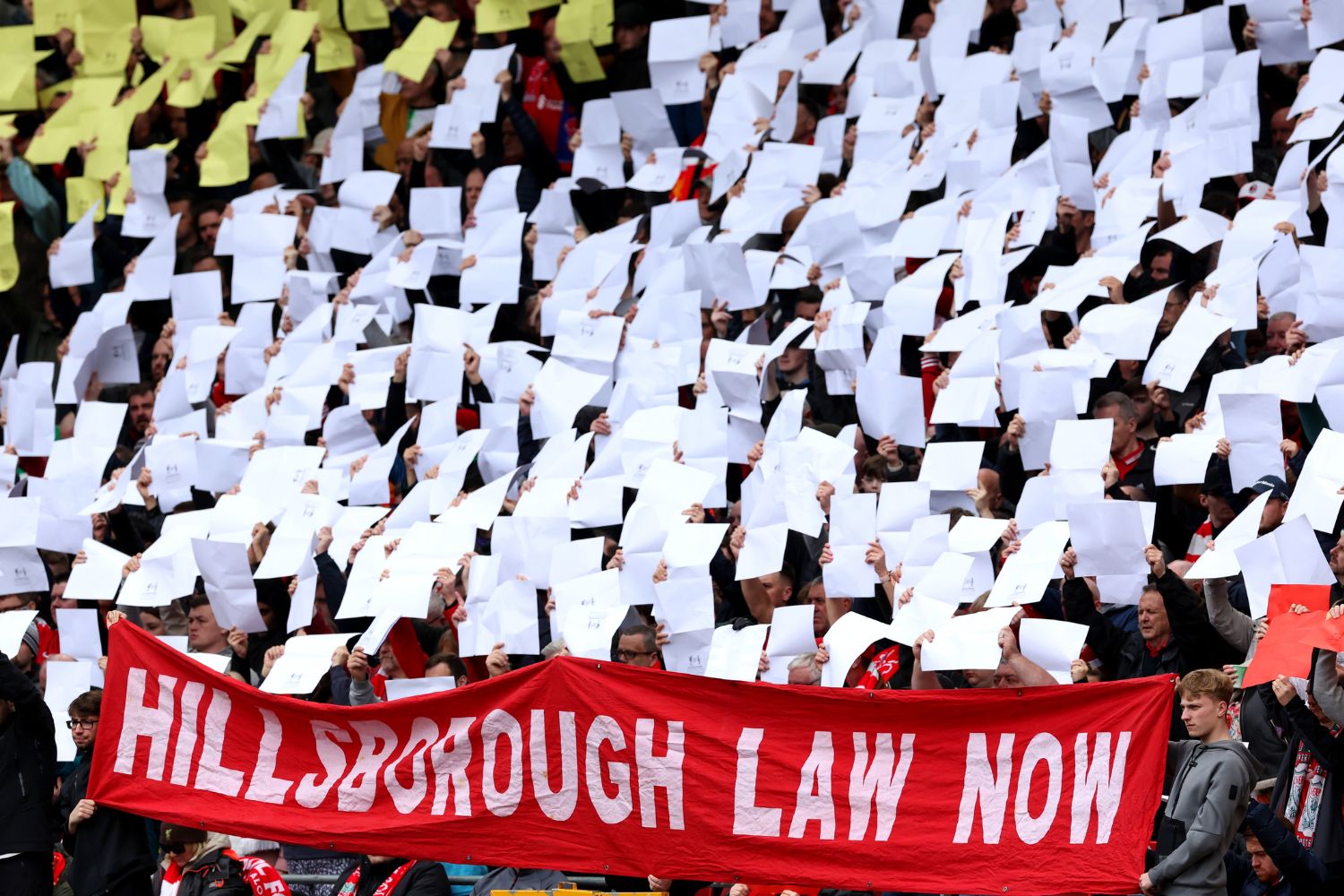 Liverpool fans demand a Hillsborough Law