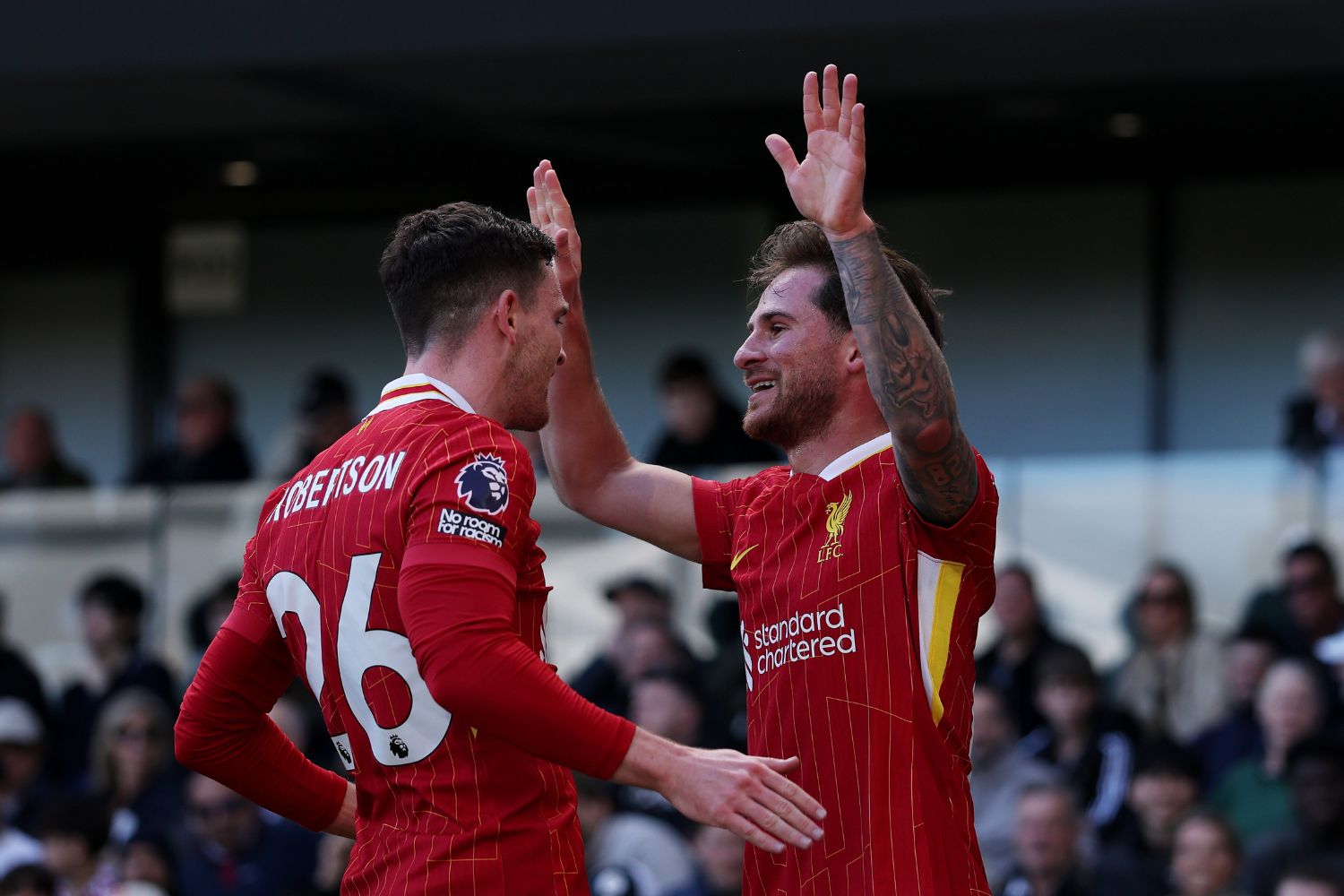 Alexis Mac Allister and Andy Robertson