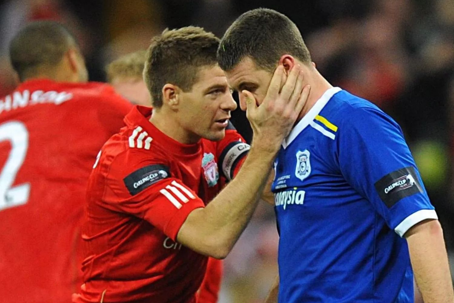 Steven Gerrard with Anthony Gerrard at Wembley