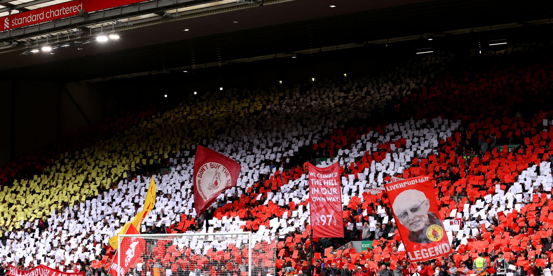 Anfield with a mosaic