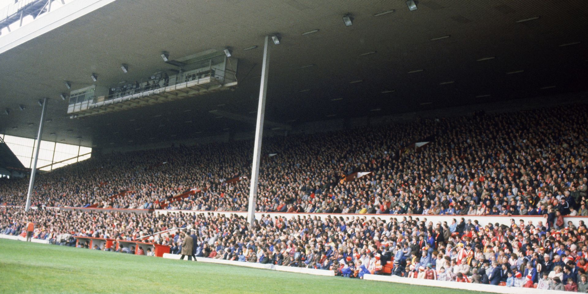 General view of Anfield in 1980