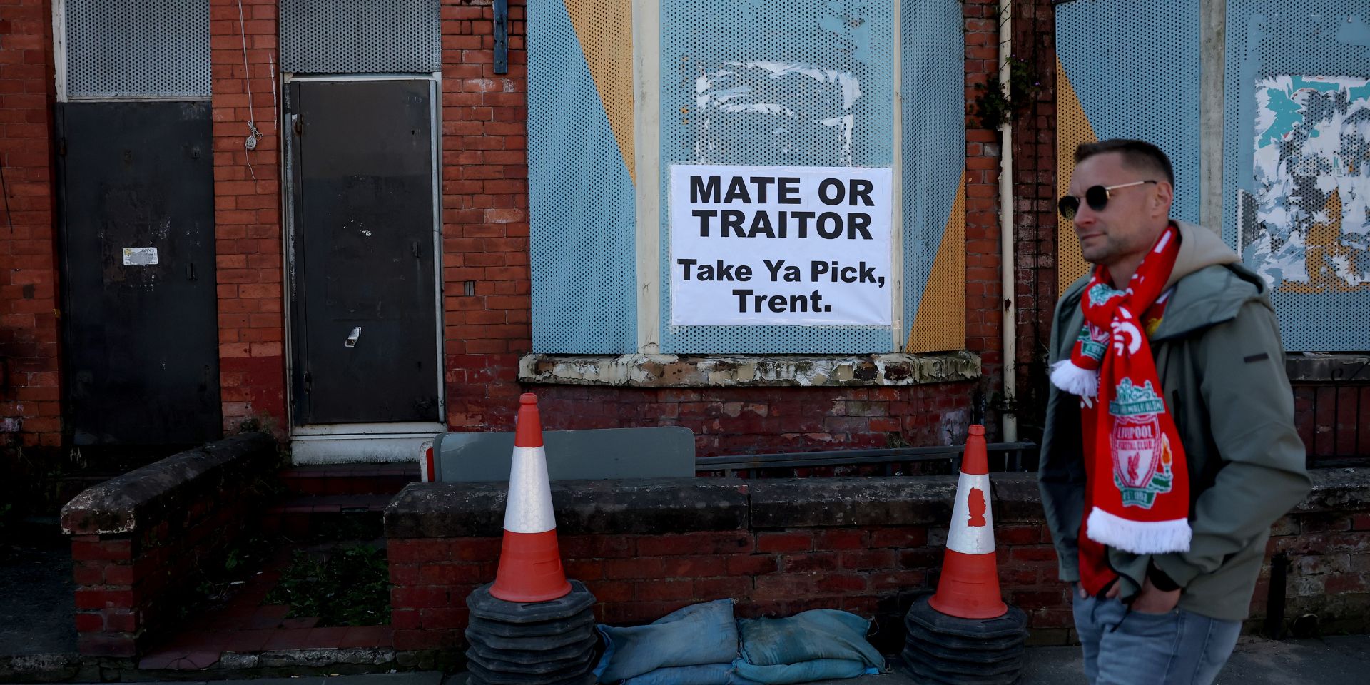 Messages left for Trent Alexander-Arnold around Anfield