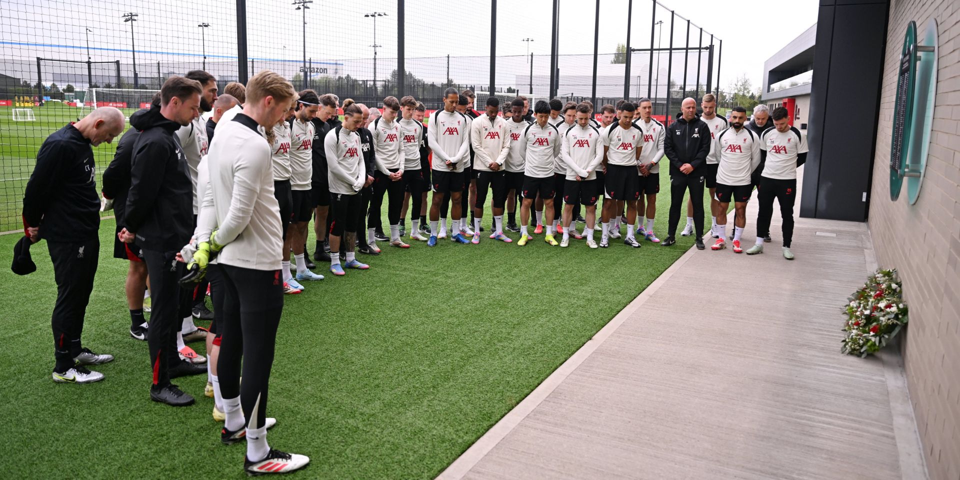 Liverpool squad in training