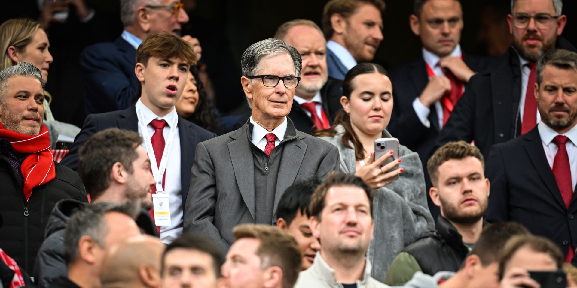 John Henry watches Liverpool at Anfield