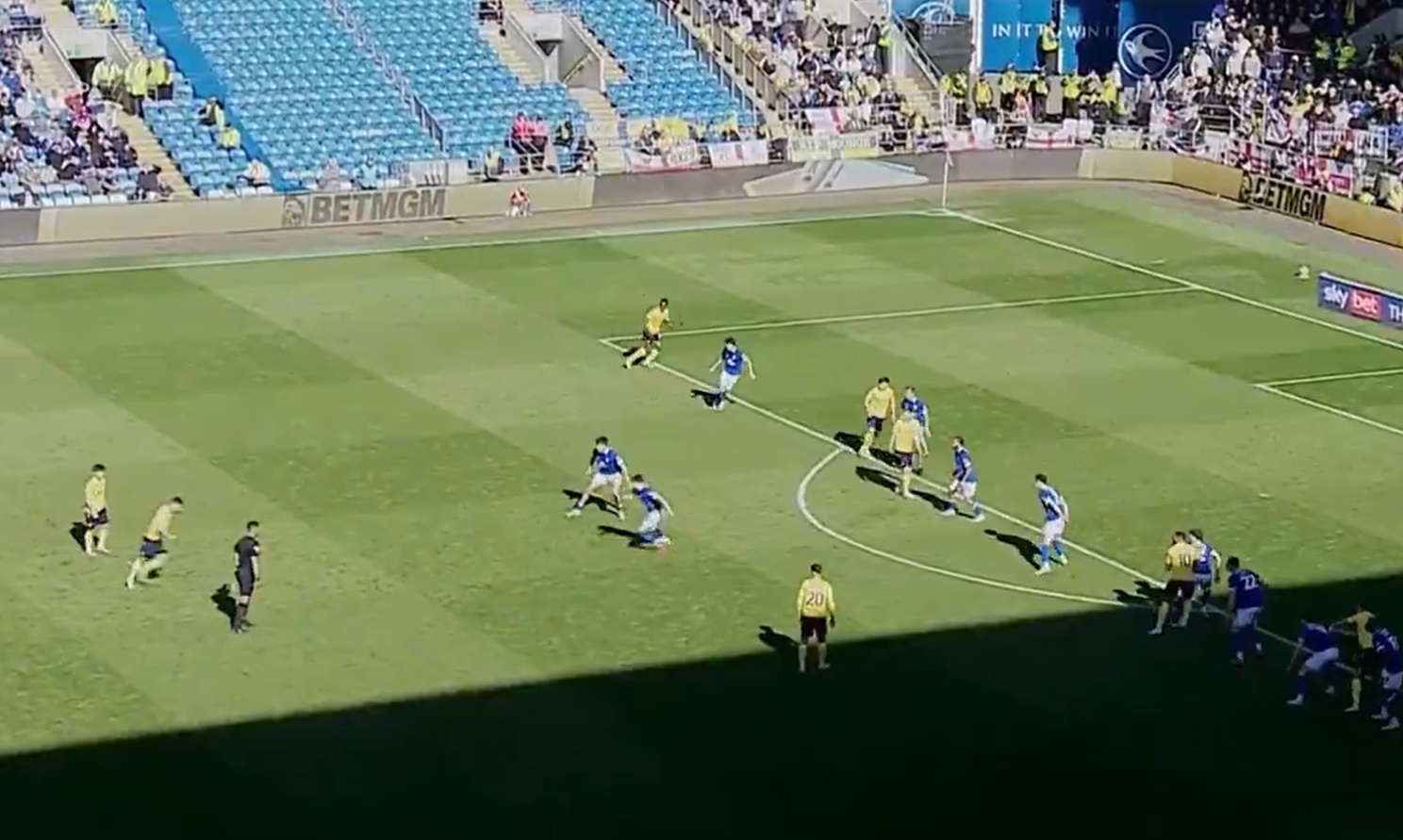 Cameron Brannagan scored a stupendous free kick for Oxford against Cardiff