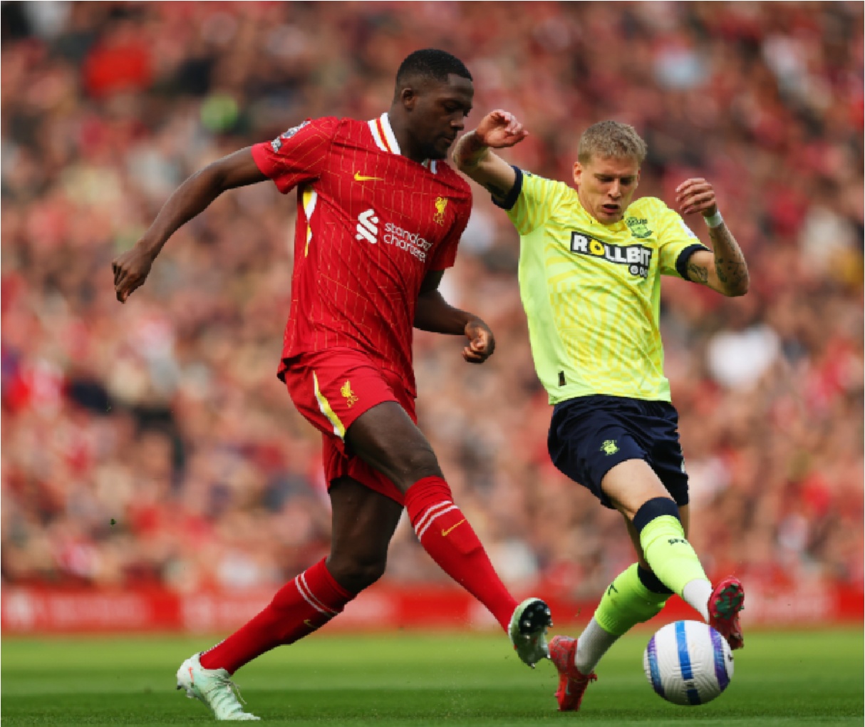 Ibrahima Konate and Liverpool have been given tough tests by bottom club Southampton this season