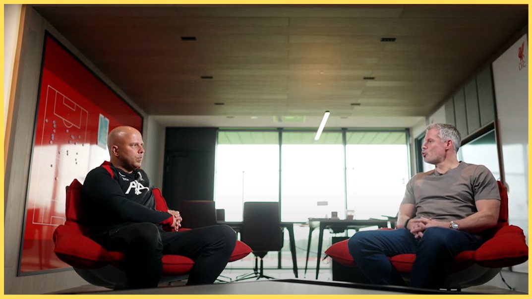 Arne Slot refused to be drawn on Carragher's question about Trent Alexander-Arnold's contract