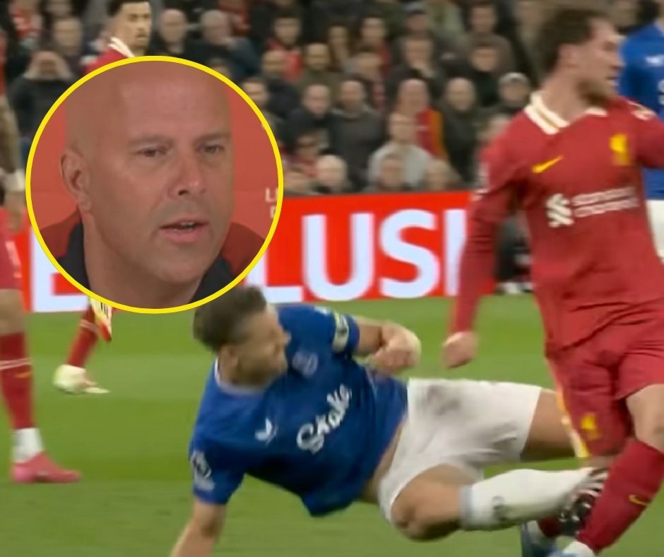 Arne Slot has responded to the PGMOL's admission that James Tarkowski should've been sent off