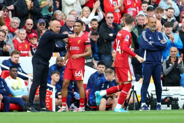 Arne Slot batted off questions about Trent Alexander-Arnold's future