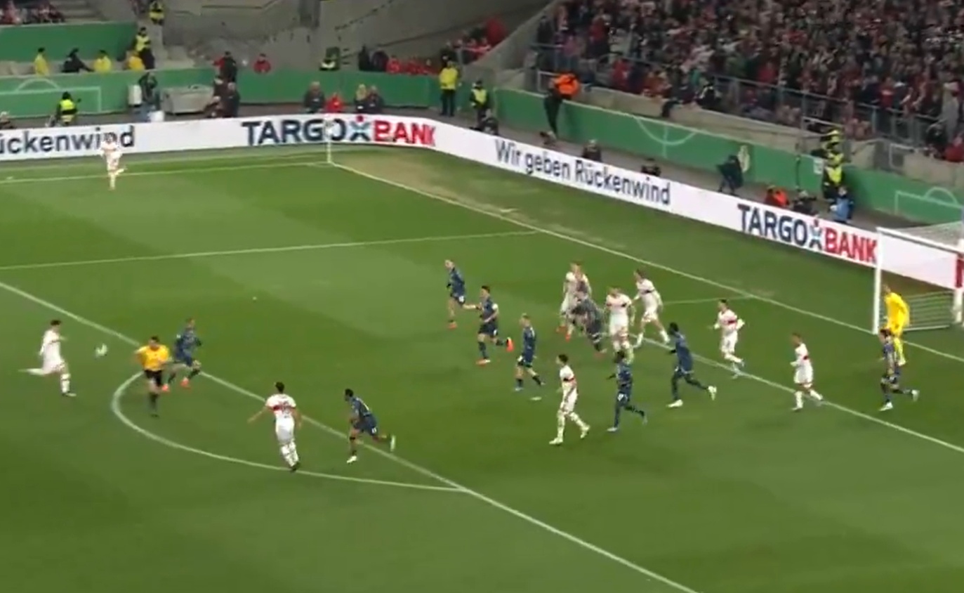 Liverpool-linked Angelo Stiller scored an outrageous goal for Stuttgart against RB Leipzig