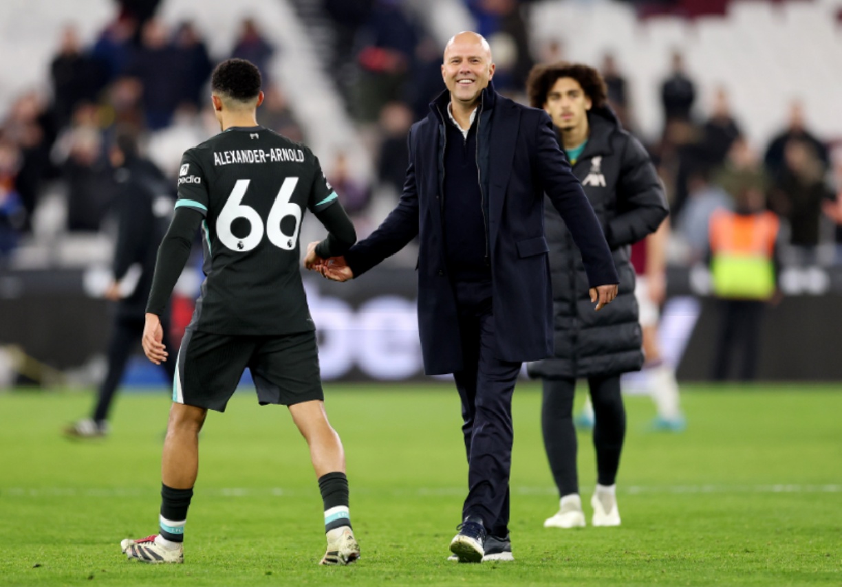 Arne Slot wouldn't be drawn on questions about Trent Alexander-Arnold's future at Liverpool