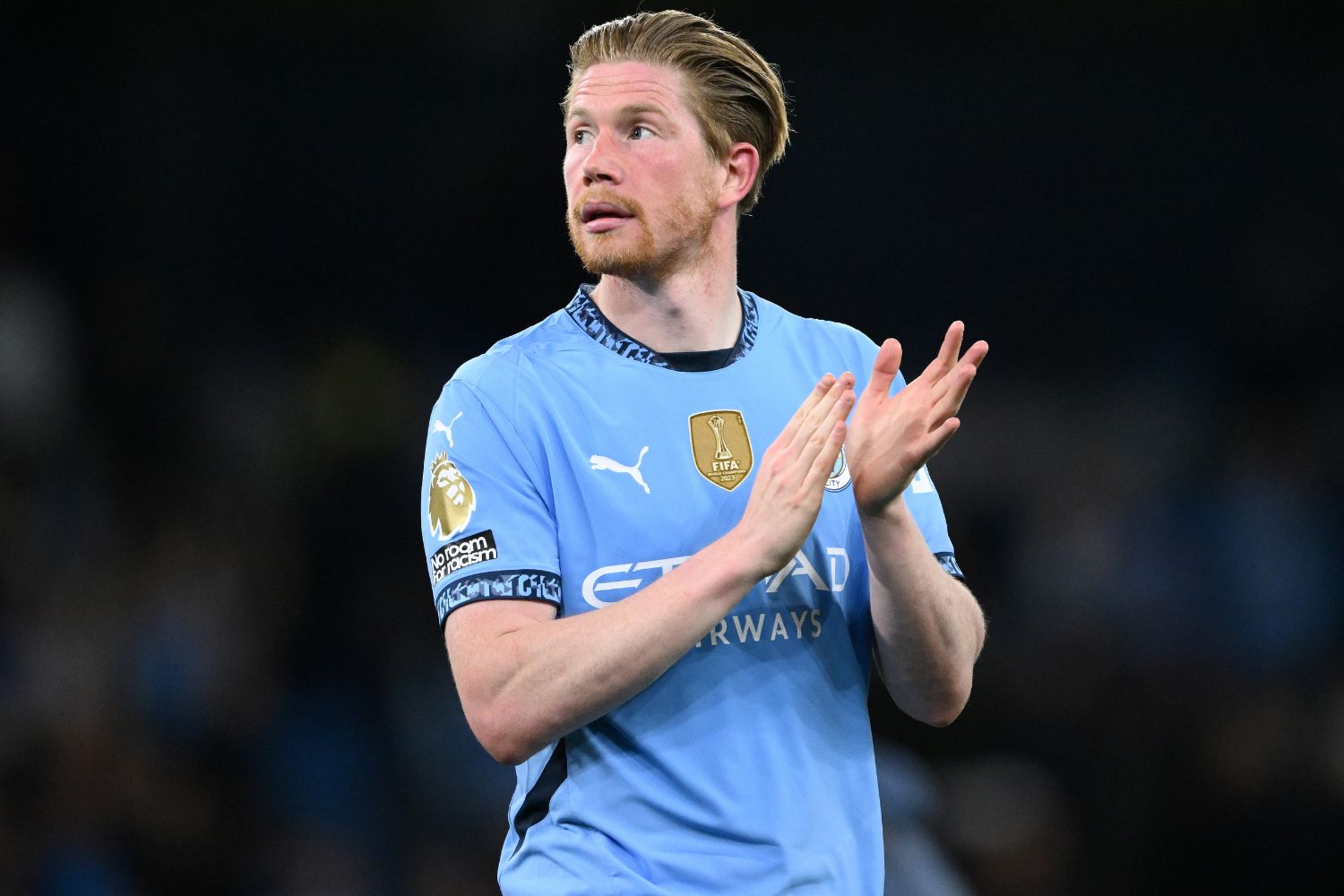 Kevin De Bruyne in action for Manchester City