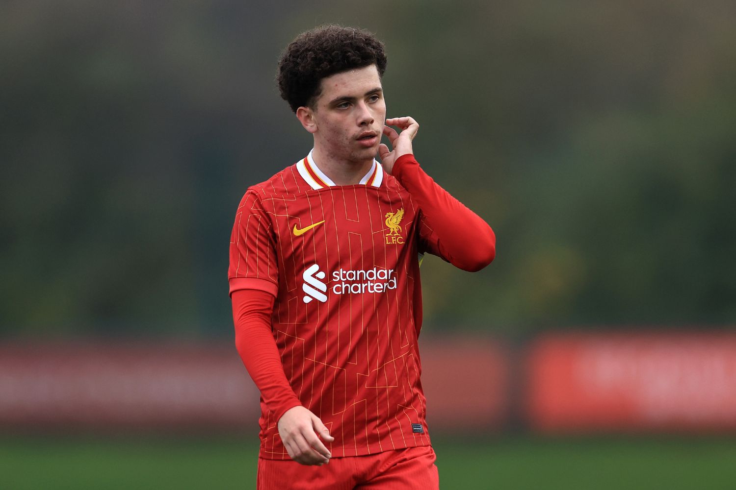 Kieran Morrison in action for Liverpool 