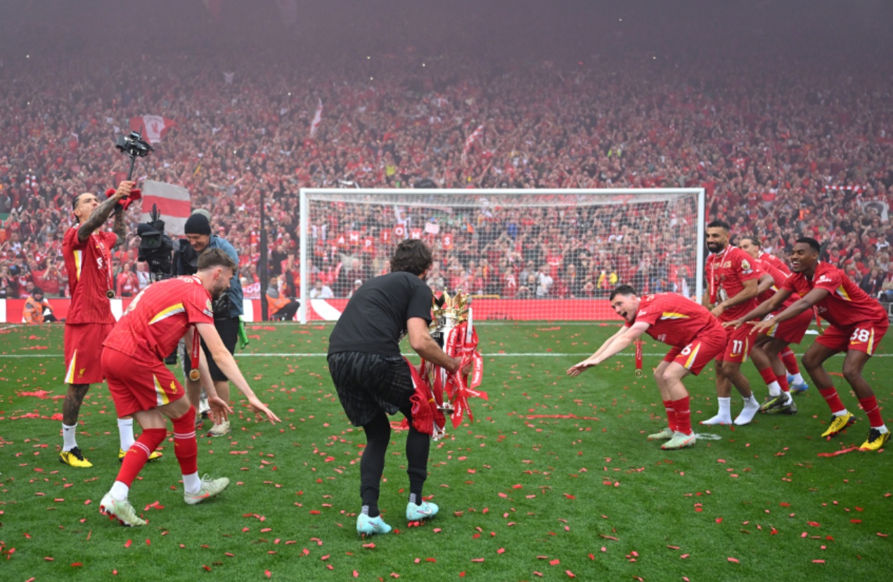 Alisson Becker admitted that he was 'tired of partying' after a month of celebrations for Premier League champions Liverpool