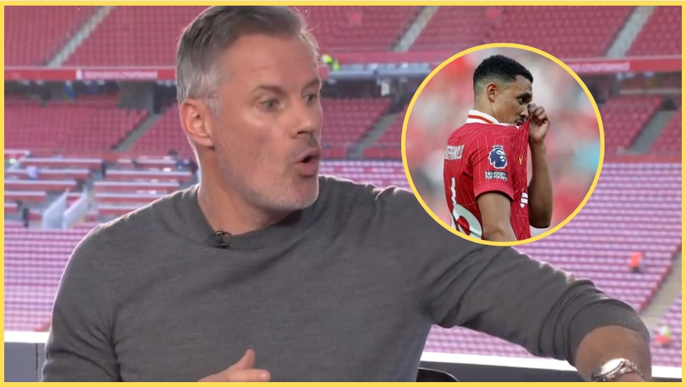 Jamie Carragher was critical of the booing of Trent Alexander-Arnold at Anfield