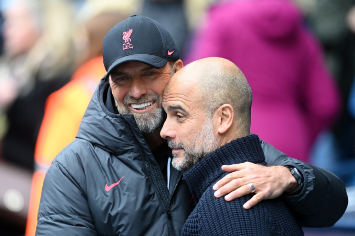 Pep Guardiola and Jurgen Klopp shared many epic battles during their time in the Premier League