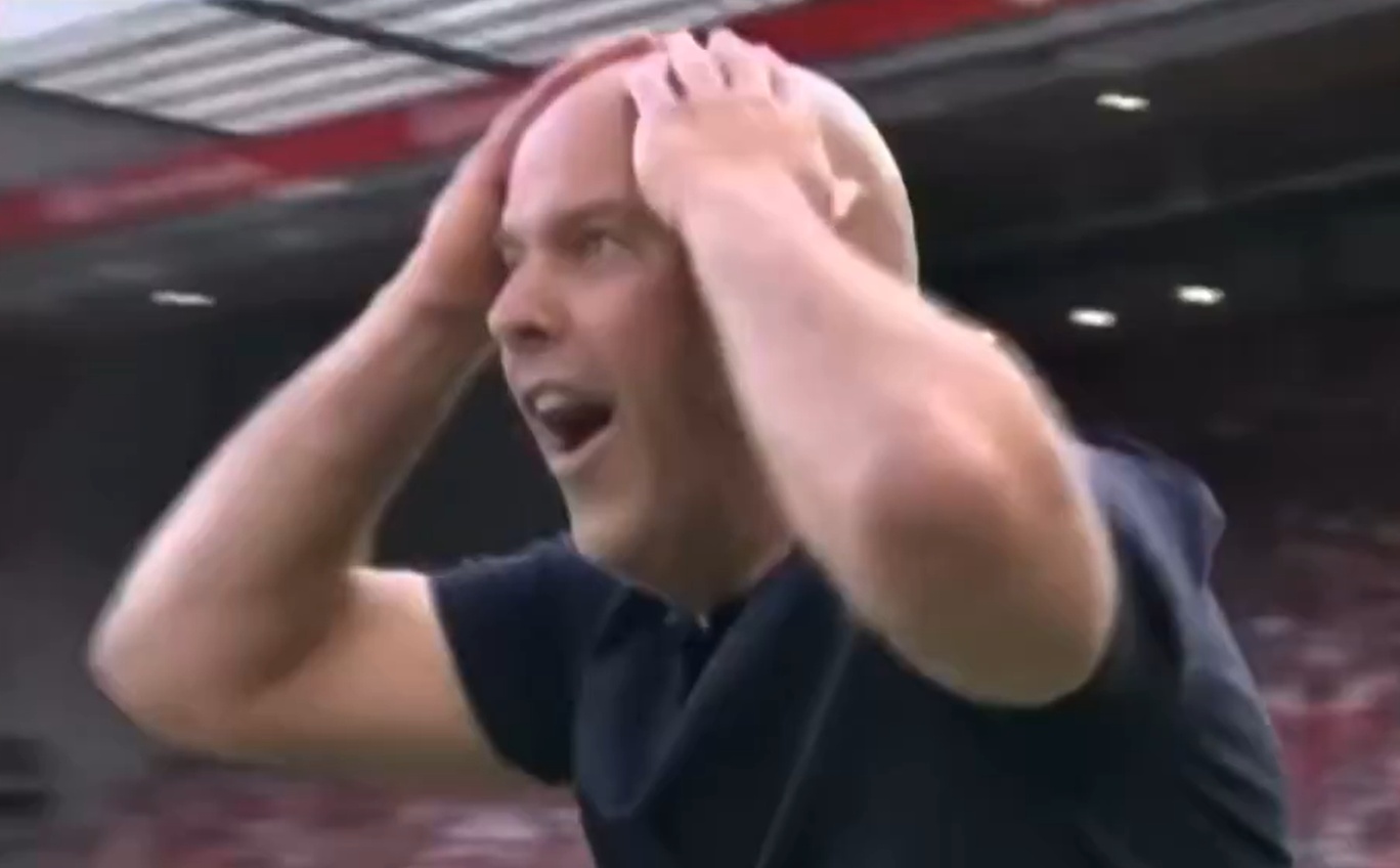 Arne Slot was shocked to see Andy Robertson's stoppage-time goal against Arsenal being disallowed