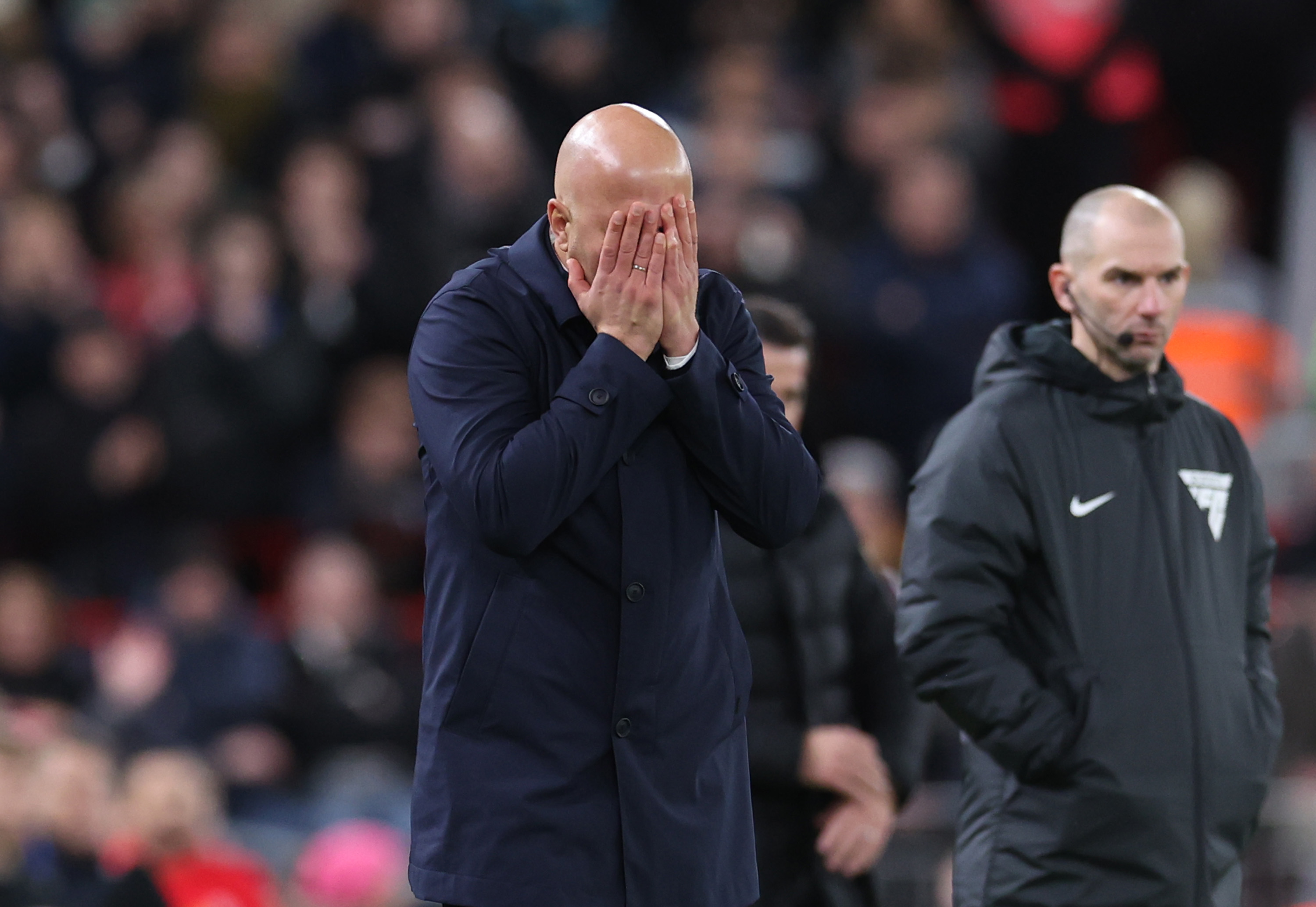 Arne Slot was furious with Liverpool's first-half performance against Southampton at Anfield