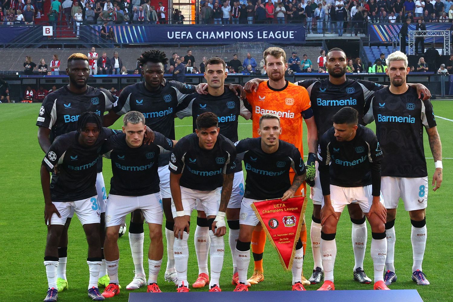 Florian Wirtz and Jeremie Frimpong line-up for Leverkusen