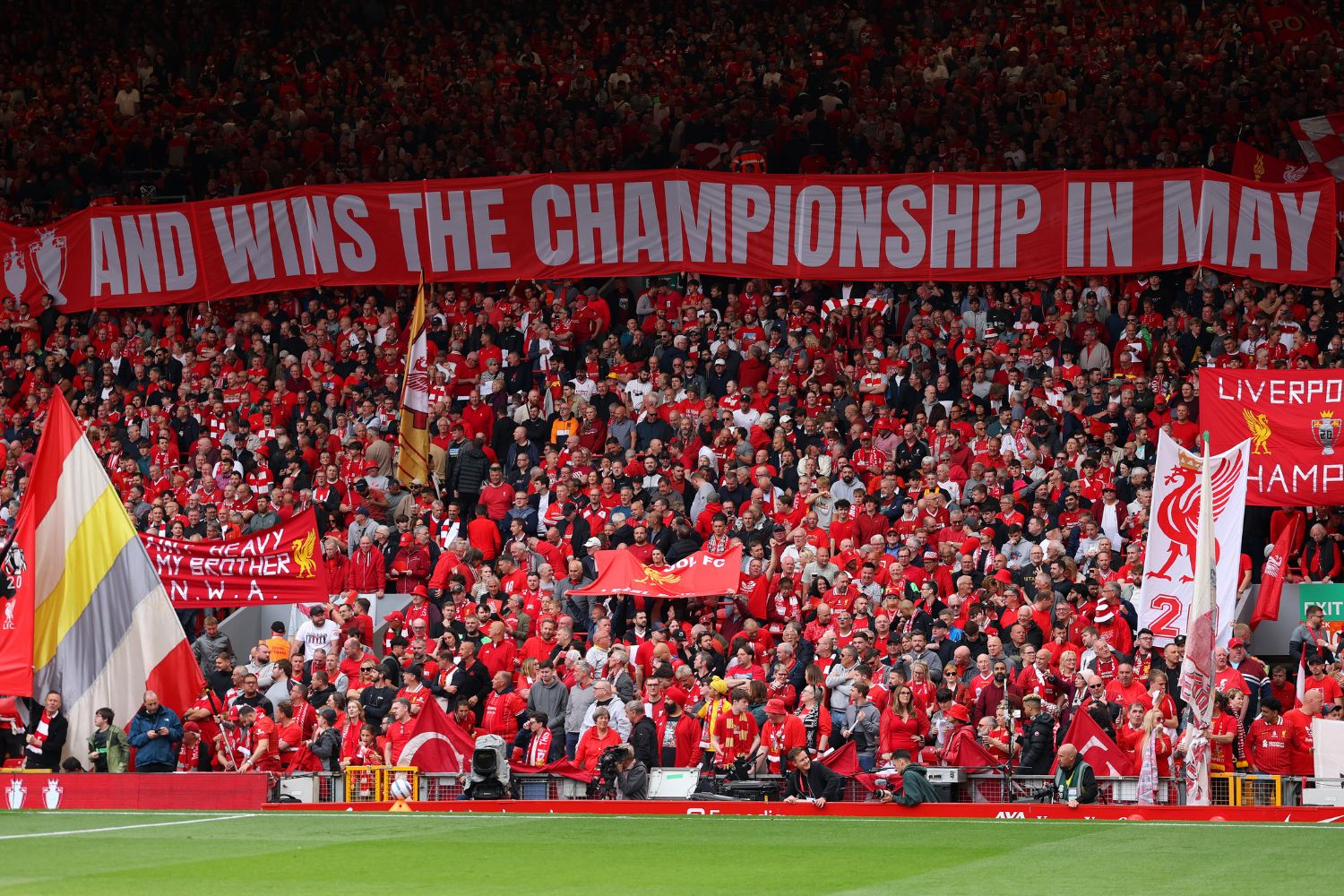 Liverpool fans against Crystal Palace