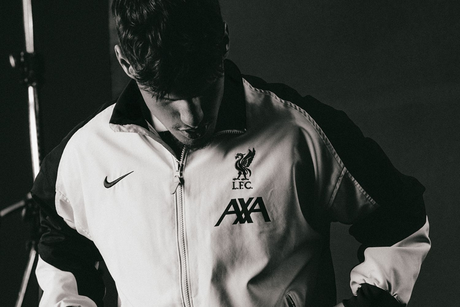 Milos Kerkez in Liverpool training jacket