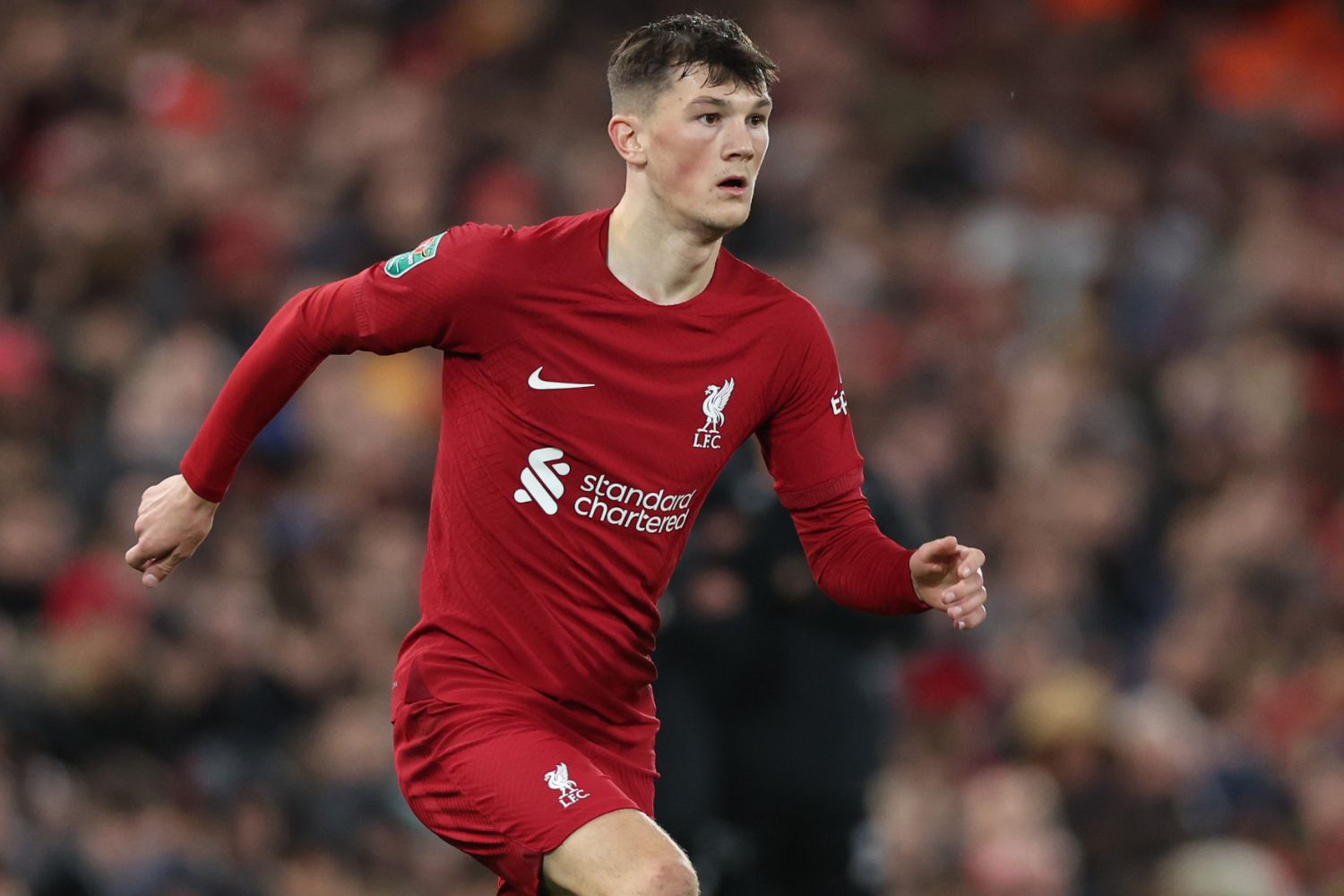 Calvin Ramsay in action for Liverpool