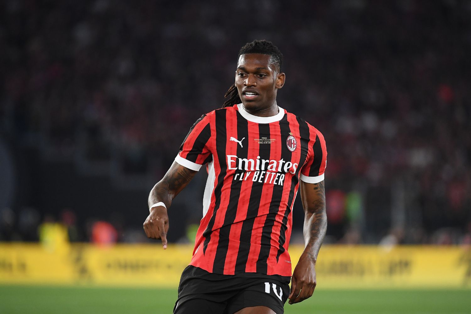 Rafael Leão in action for AC Milan