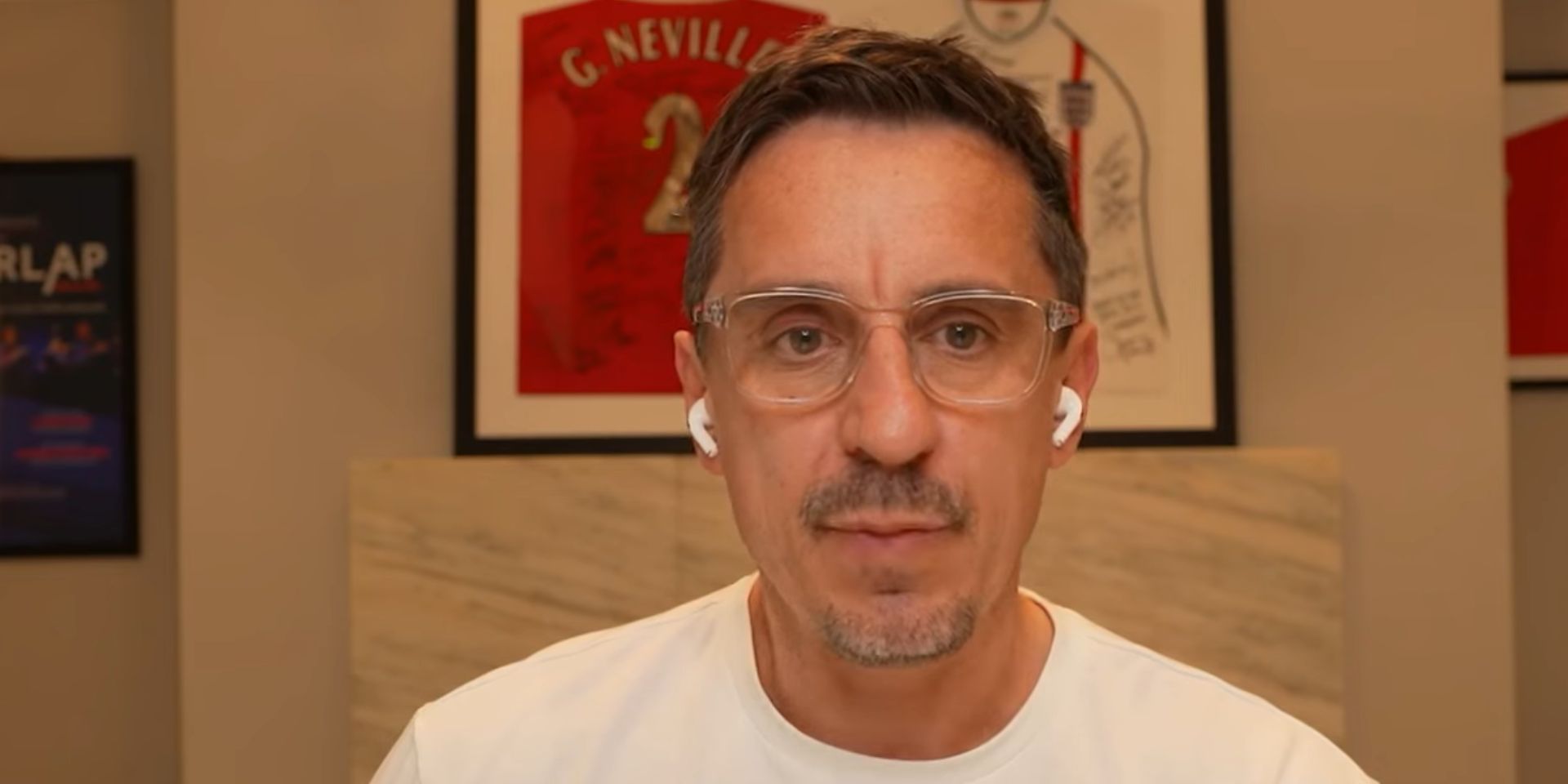 Gary Neville on the latest edition of the It's Called Soccer podcast on the US Overlap channel