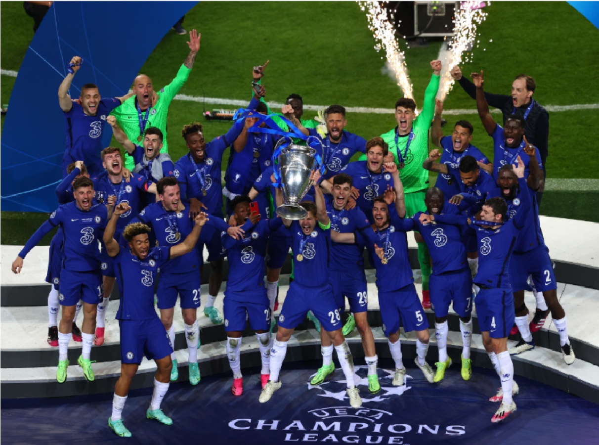 Chelsea celebrated Champions League glory in 2021