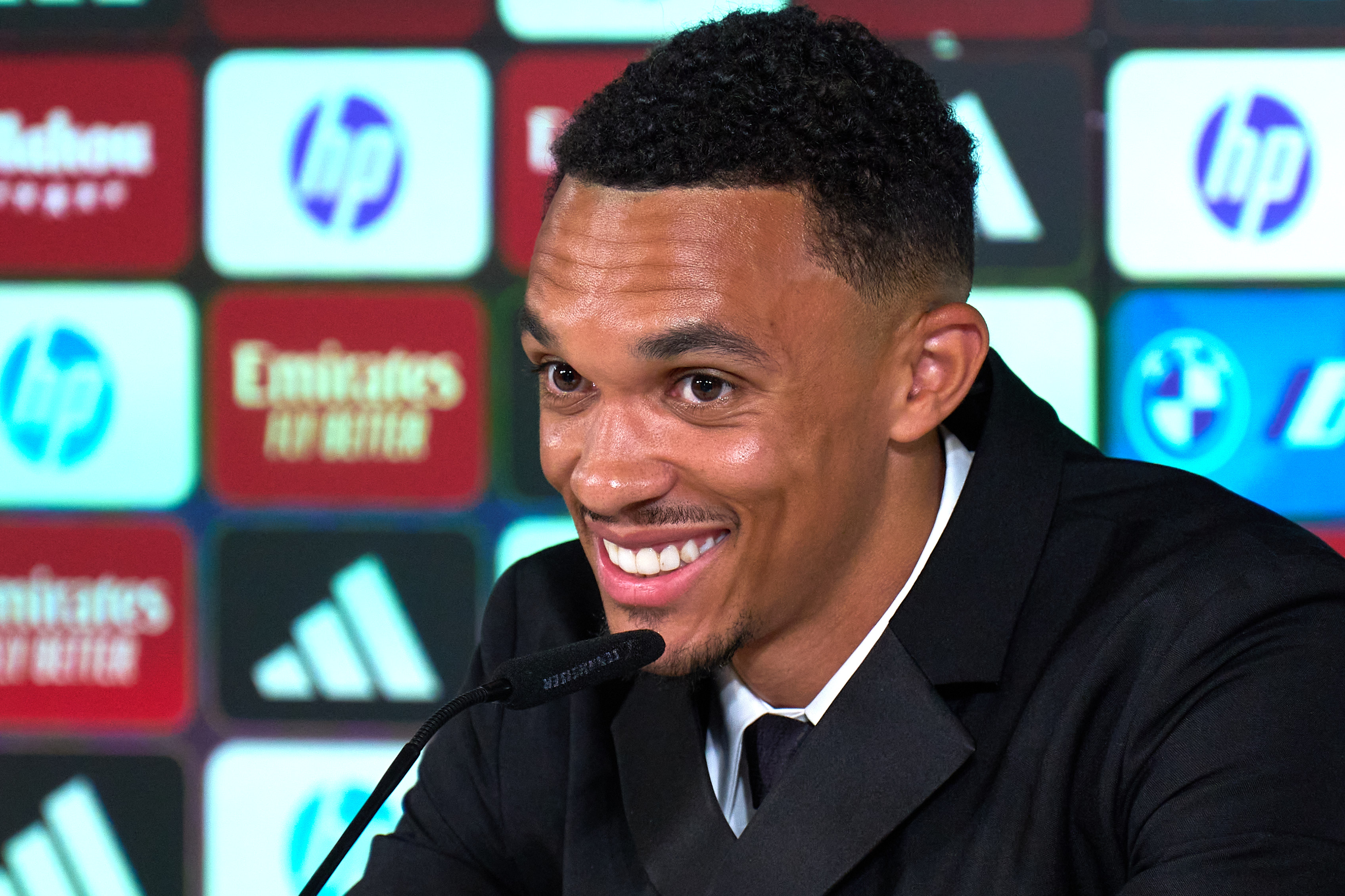 Trent Alexander-Arnold speaks at Real Madrid unveiling