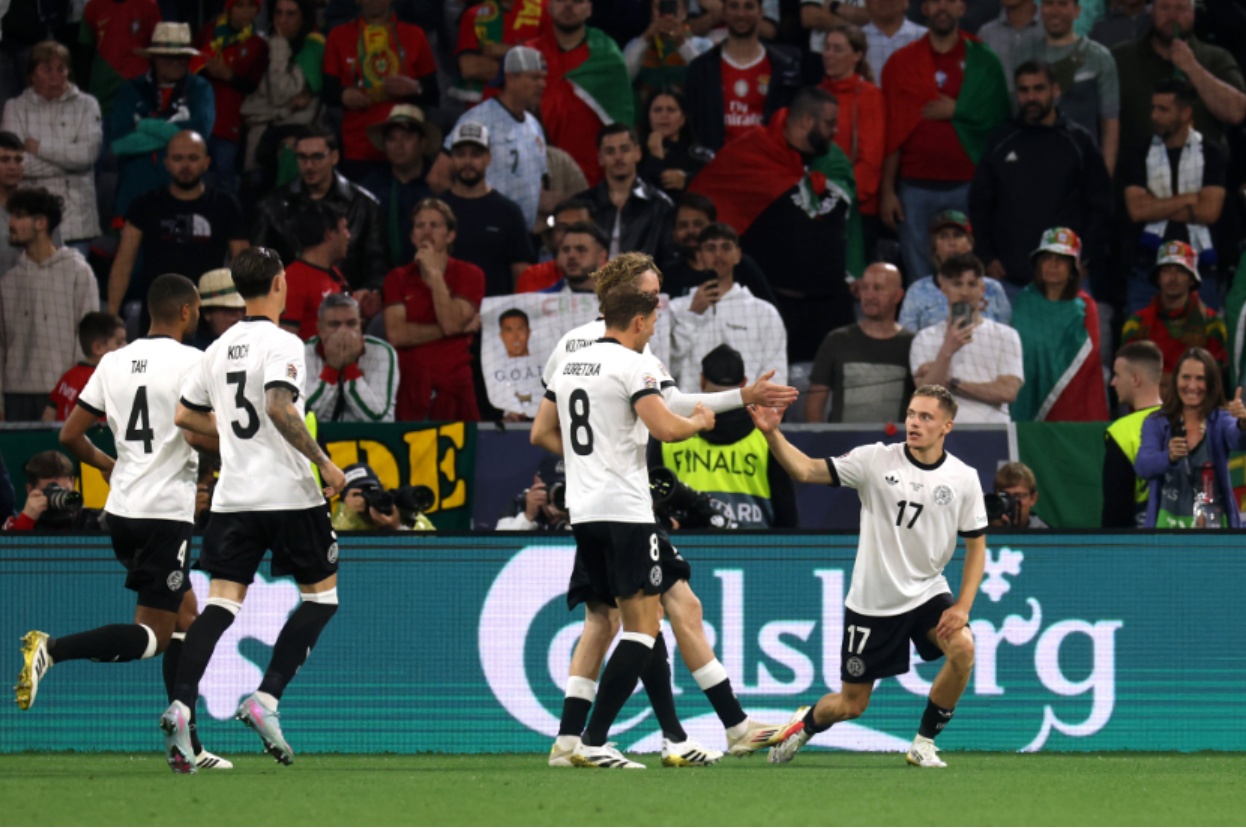 Florian Wirtz headed Germany into the lead against Portugal on Wednesday