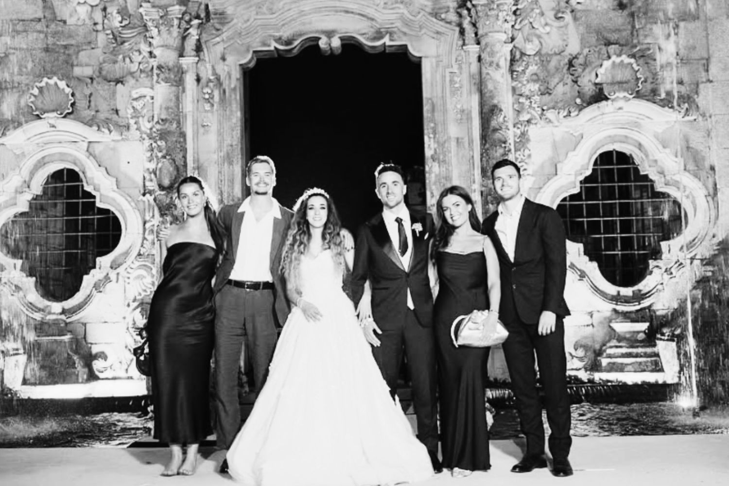 Andy Robertson and Caoimhin Kelleher at Diogo Jota's wedding