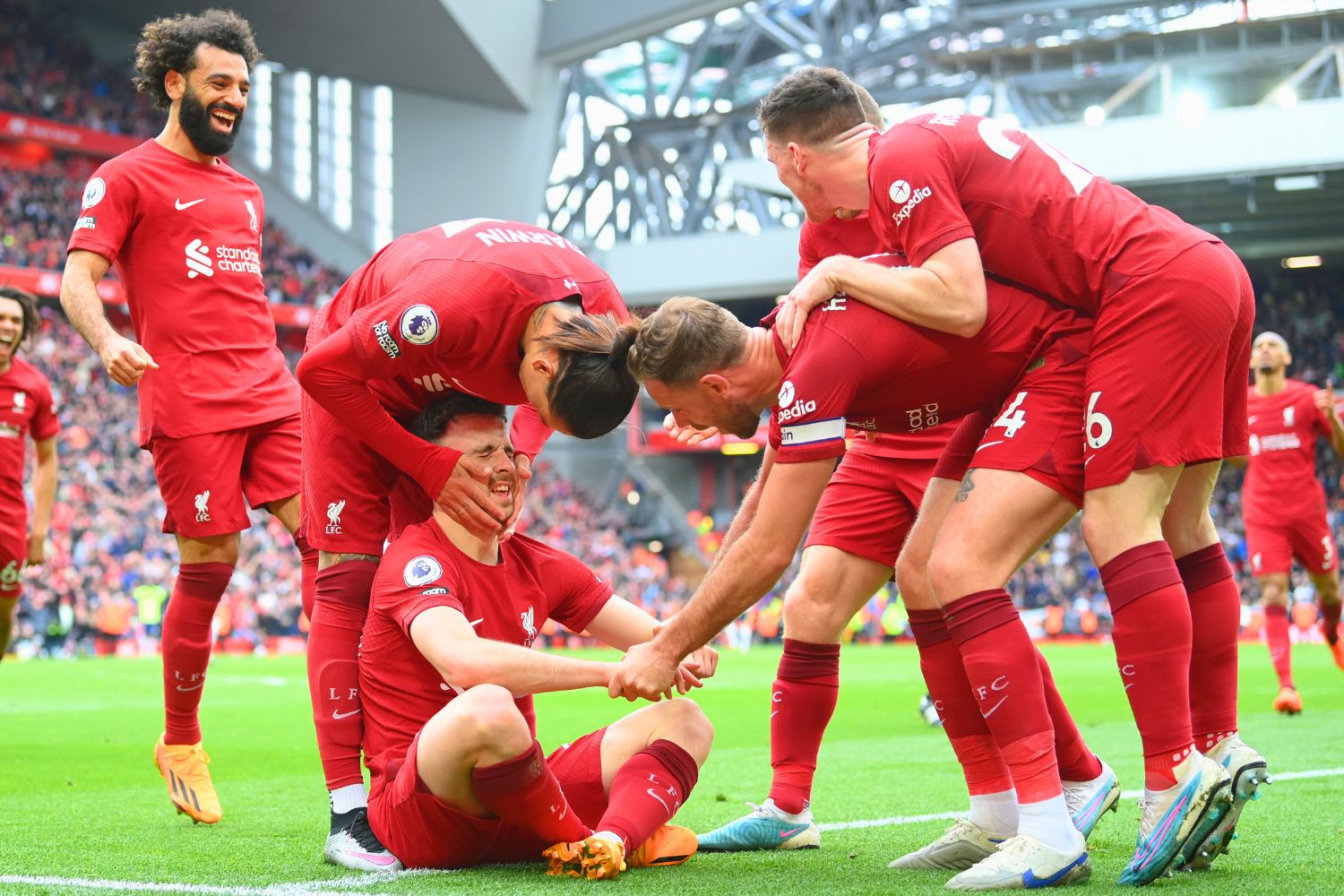 Diogo Jota's iconic celebration for Liverpool