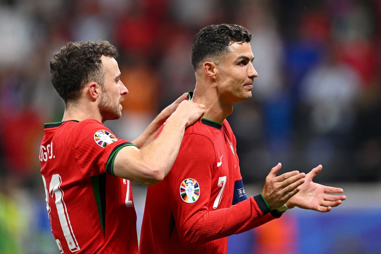 Diogo Jota and Cristiano Ronaldo