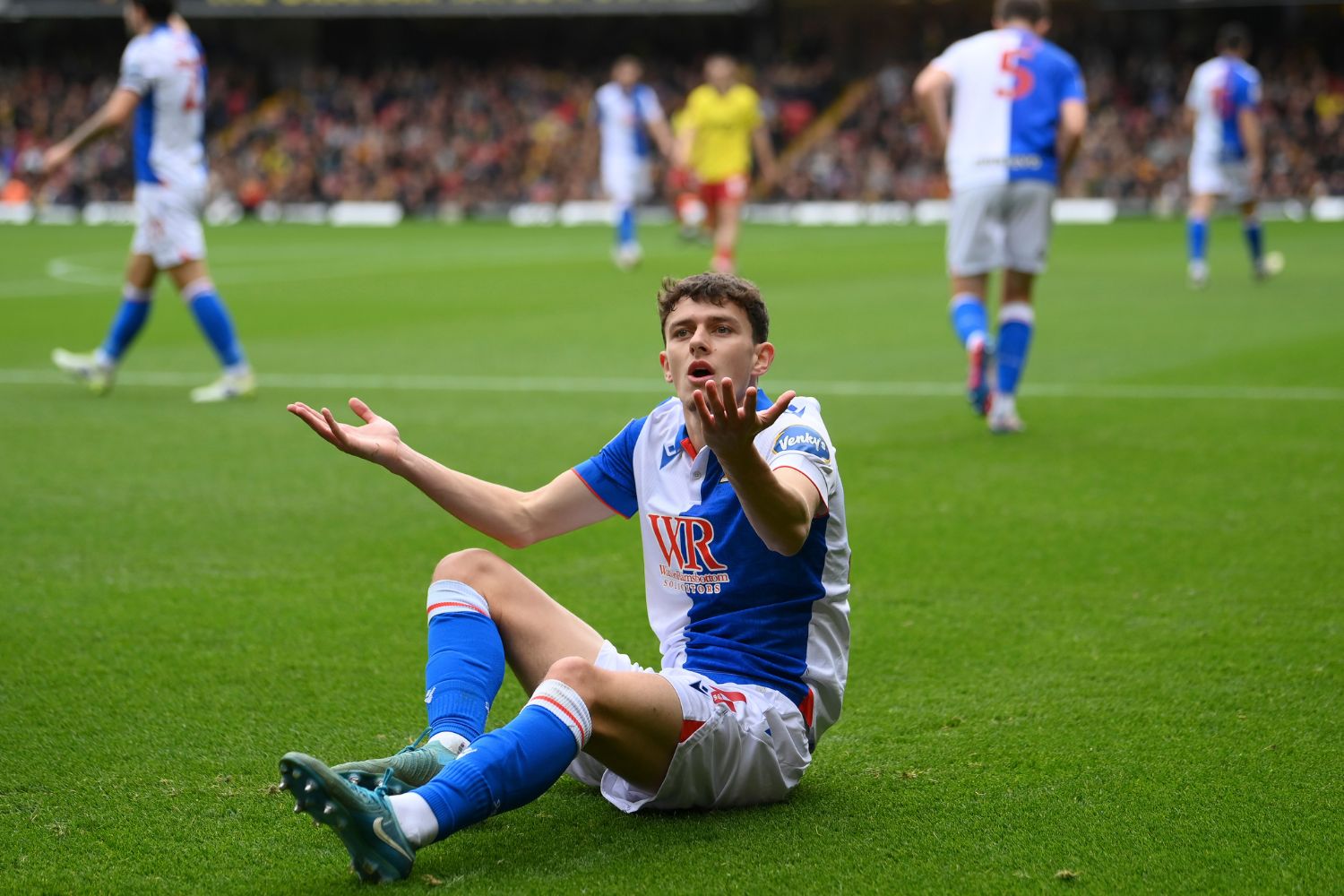 Owen Beck in action for Blackburn Rovers