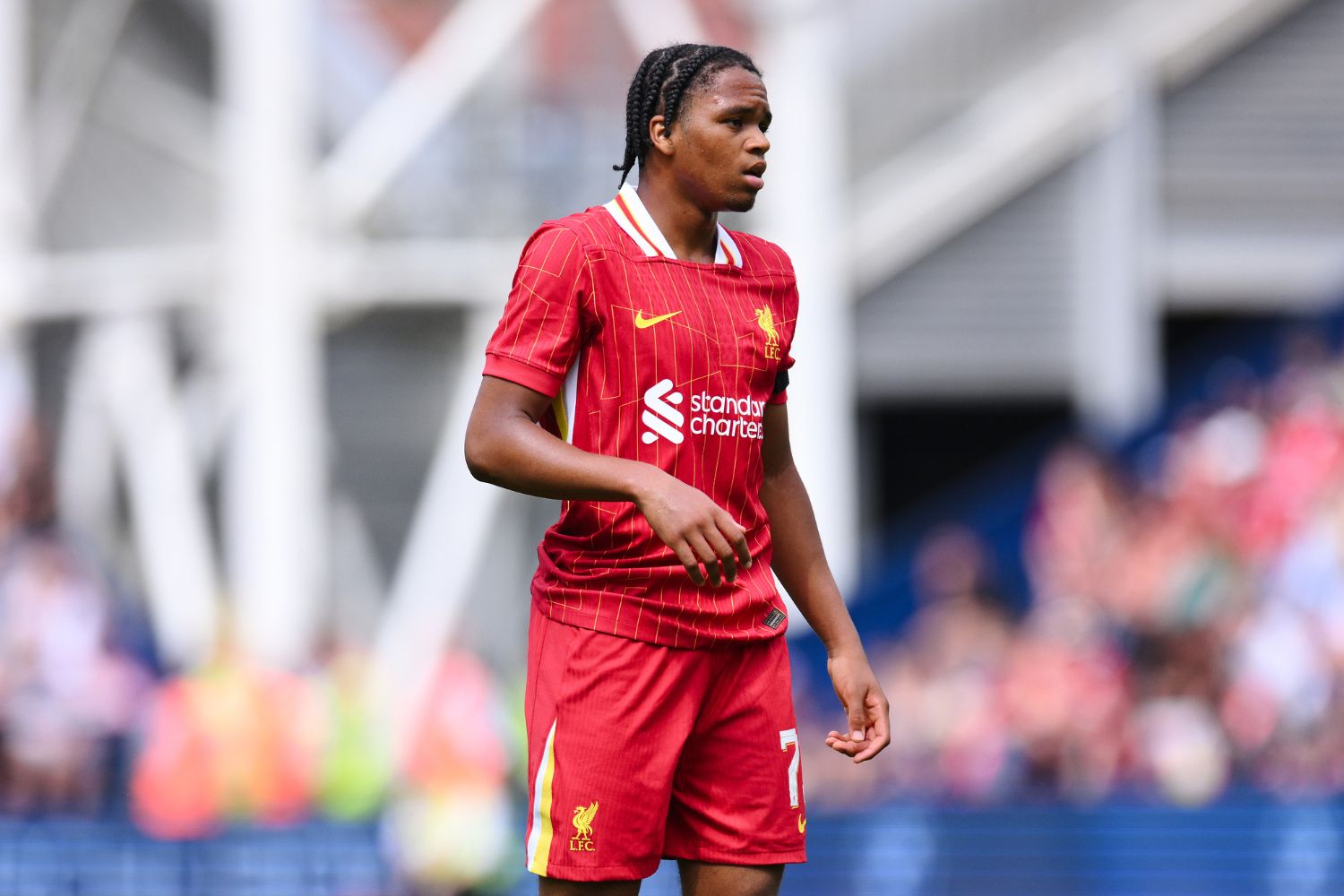 Rio Ngumoha playing against Preston