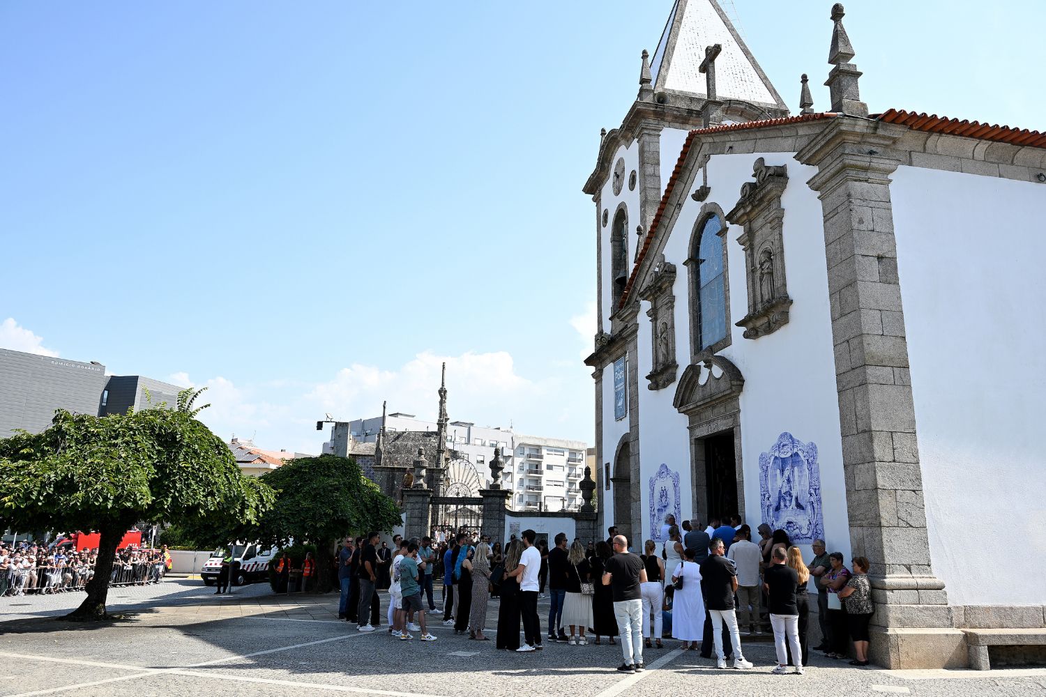 The Church at a funeral held for Diogo Jota