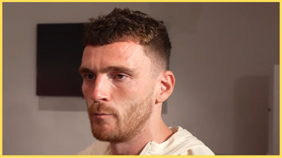 Andy Robertson has said that Rio Ngumoha and Trey Nyoni have a 'hell of a future' ahead of them