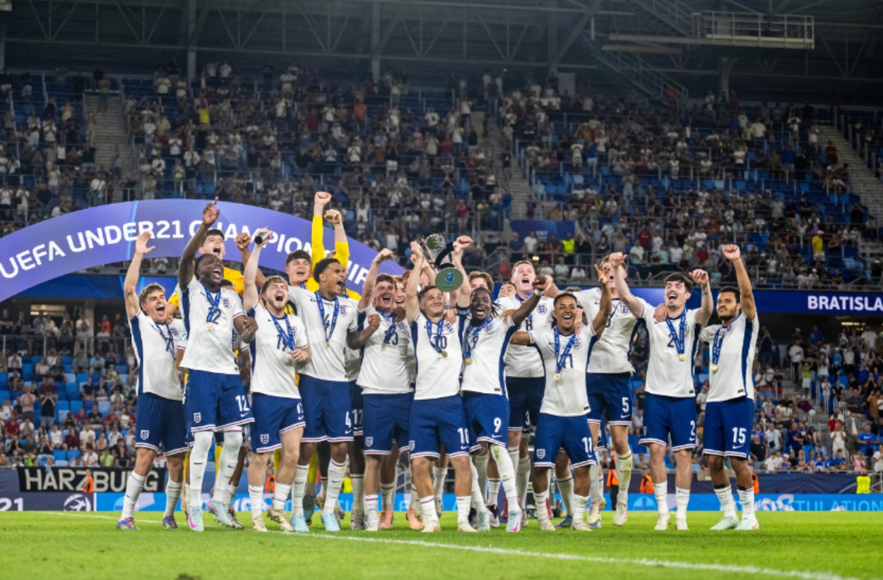 England retained their European under-21 title in Slovakia recently