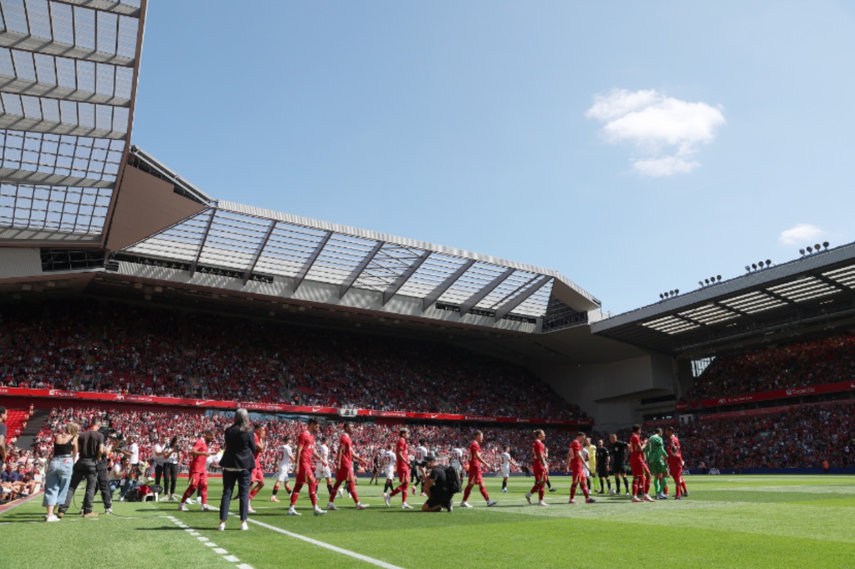 Liverpool hosted Sevilla as part of a double header of friendlies at Anfield last August