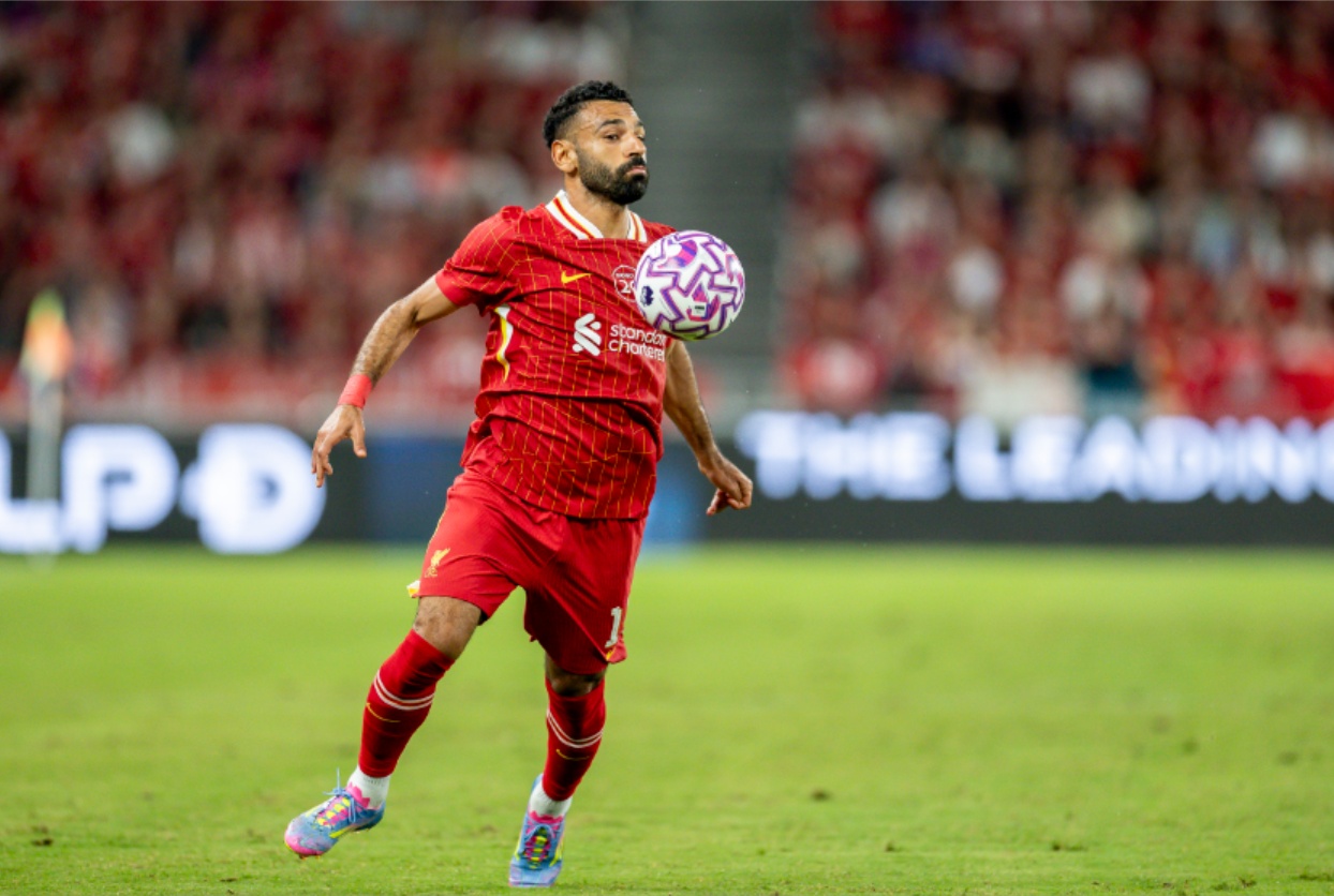 Mo Salah was Liverpool's star turn in the first half against Yokohama