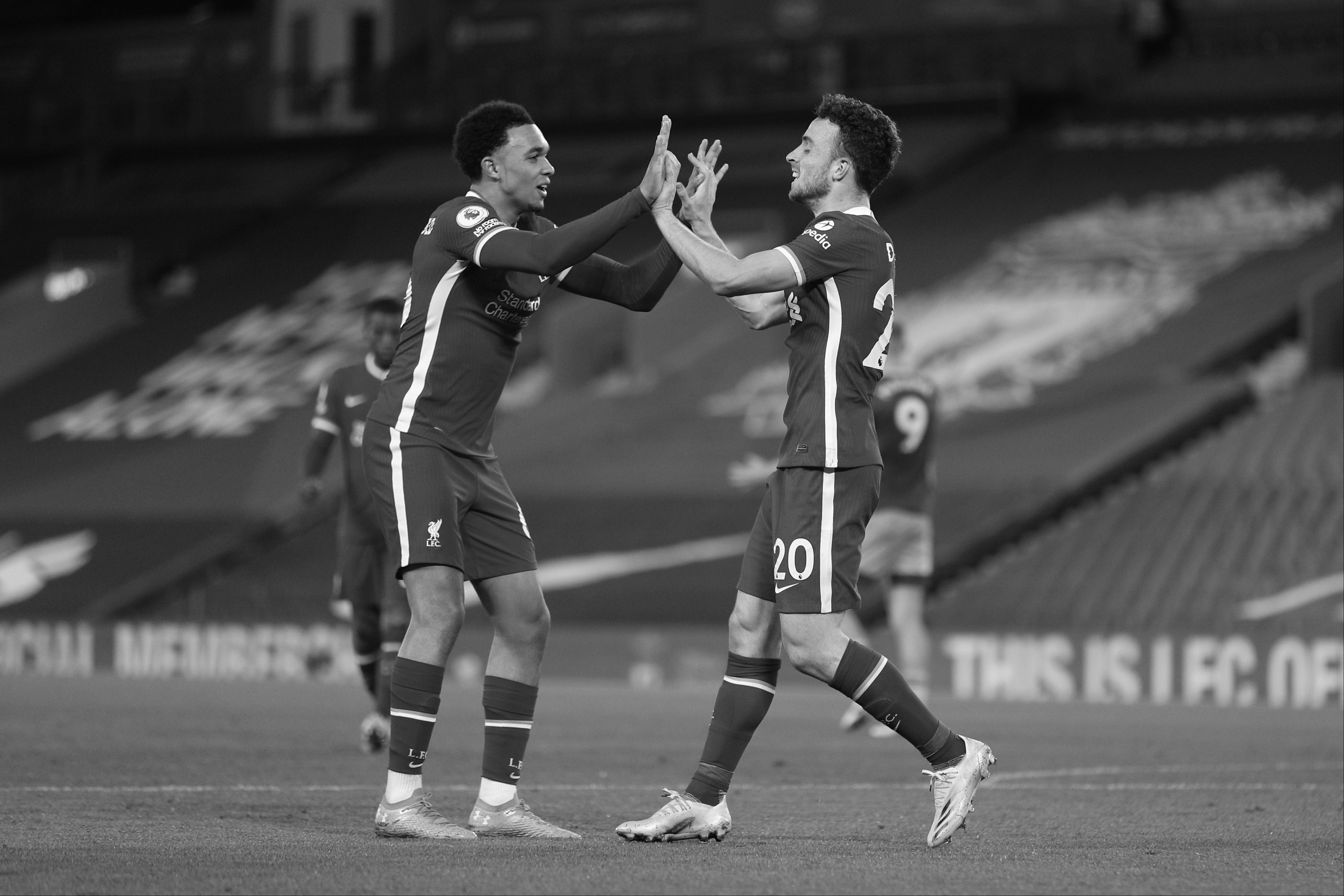 Trent Alexander-Arnold and Diogo Jota were teammates at Liverpool for five years