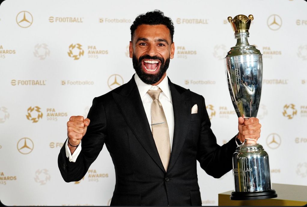 Liverpool ace Mo Salah has been named PFA Player's Player of the Year