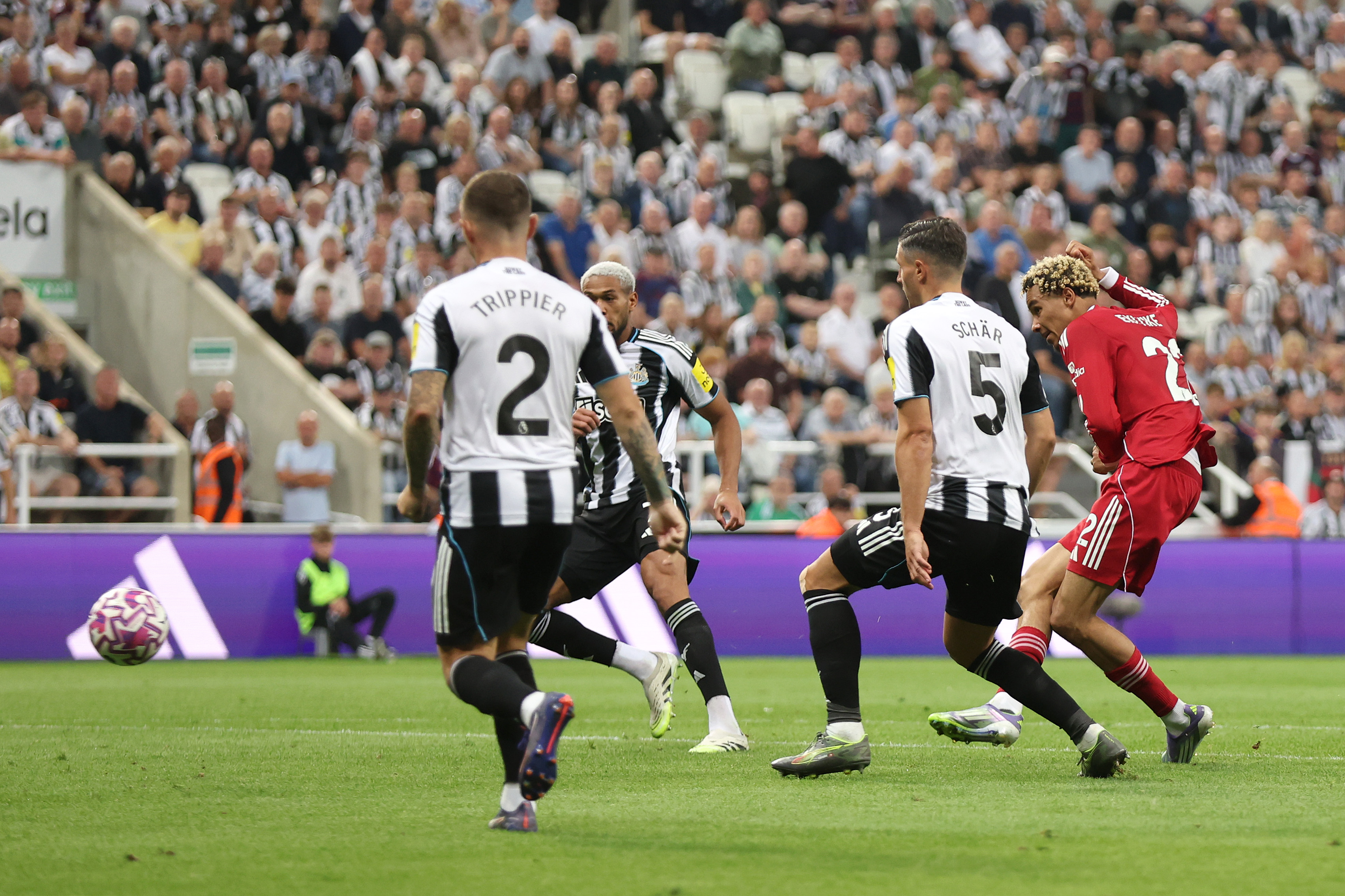 Arne Slot missed Hugo Ekitike's goal at the start of the second half against Newcastle