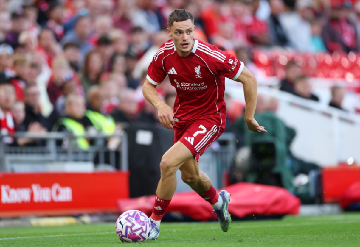 Florian Wirtz in action for Liverpool