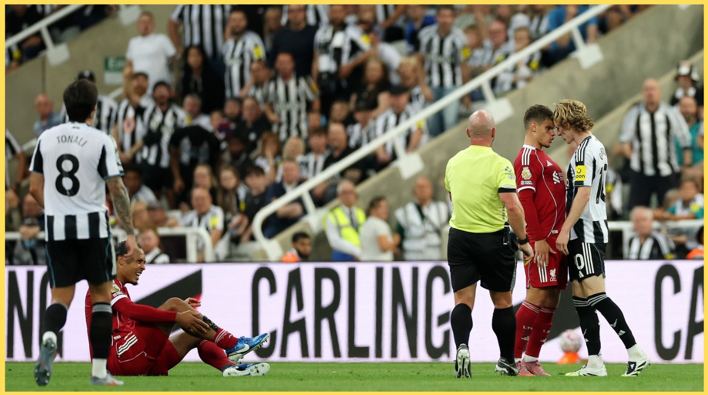 The ball was in play for just 40.8% of Liverpool's 3-2 win over Newcastle