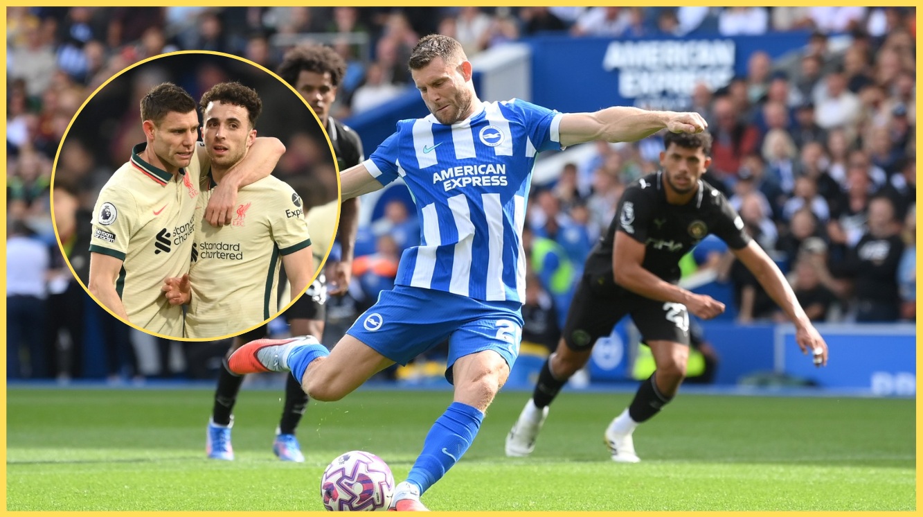 (Video) James Milner pays tribute to Diogo Jota after levelling for Brighton against Man City